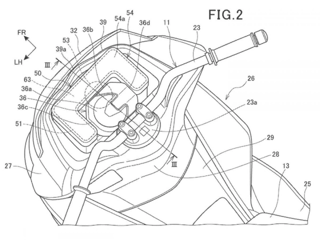 Honda ra mắt bằng sáng chế mới về túi khí air-bag dành cho xe máy