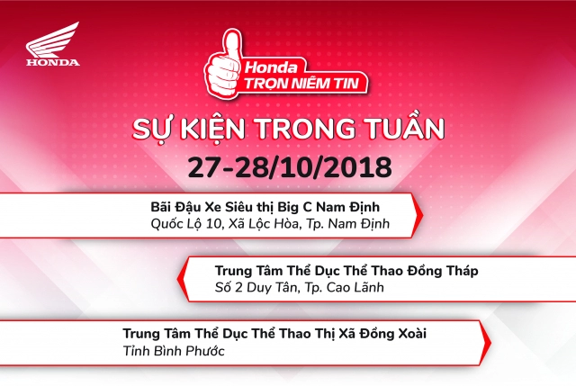 Honda việt nam khởi động chương trình honda - trọn niềm tin 2018