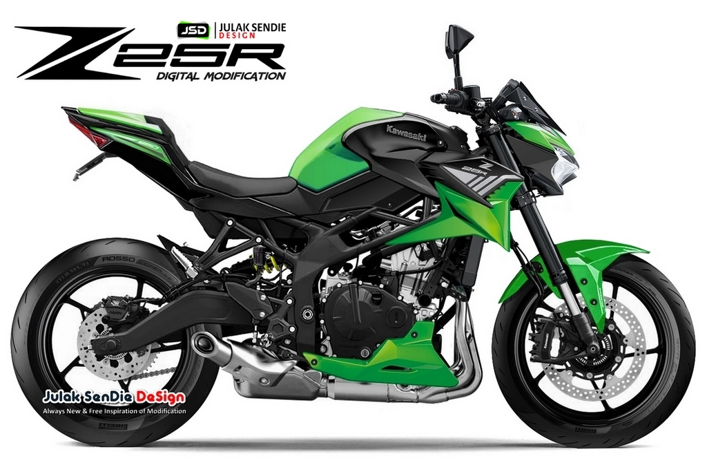 Kawasaki z25r 250cc 4 xi-lanh mới được tiết lộ từ nhà thiết kế julaksendiedesign