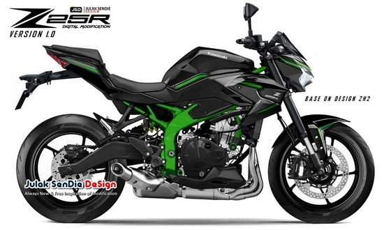 Kawasaki z25r 250cc 4 xi-lanh mới được tiết lộ từ nhà thiết kế julaksendiedesign