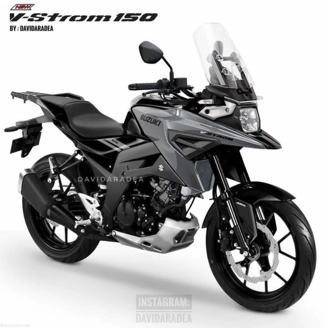 Lộ diện hình ảnh render của suzuki v-strom 150 mới