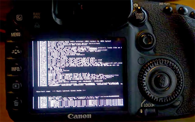 Máy ảnh canon chạy hệ điều hành linux