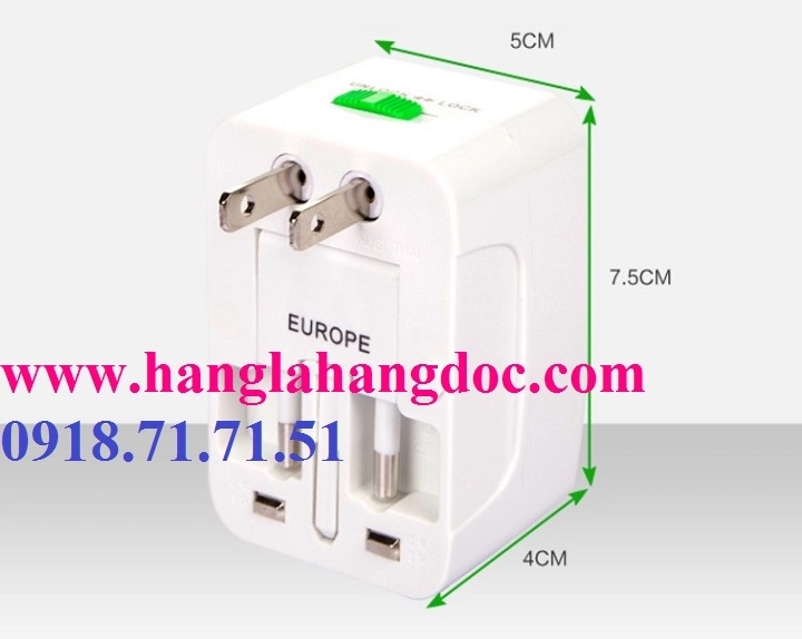 Ổ cắm đa năng du lịch có cổng usb travel adapter giá rẻ