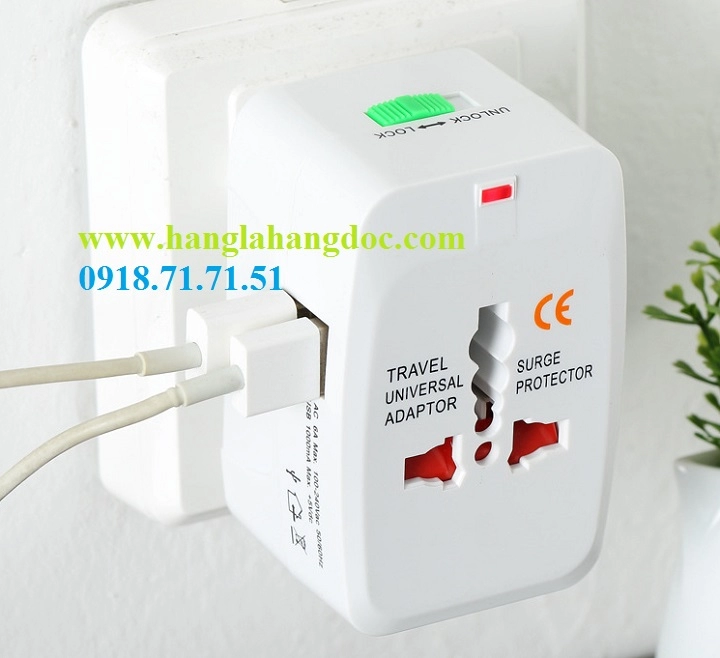 Ổ cắm đa năng du lịch có cổng usb travel adapter giá rẻ