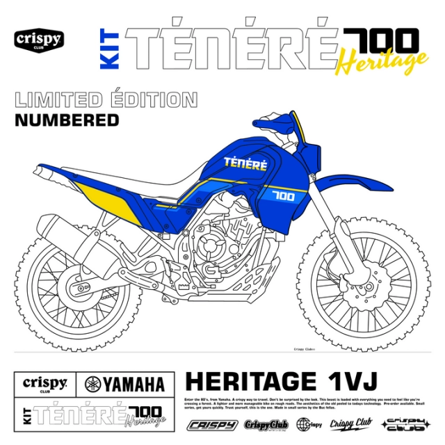 Ra mắt bộ phụ kiện biến yamaha tenere 700 theo phong cách dakar cổ điển