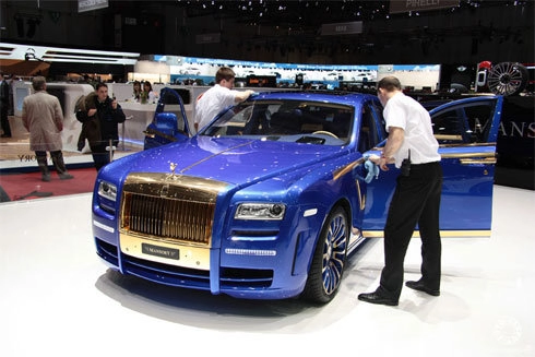  rolls-royce ghost mạ vàng tại geneva 