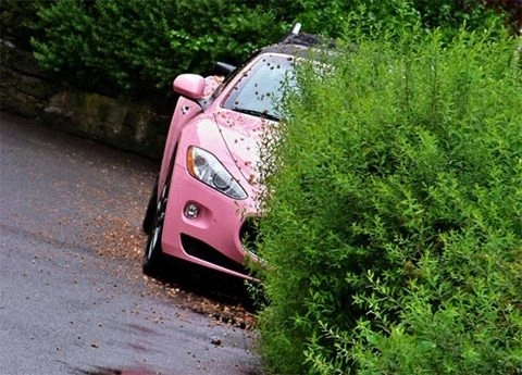  siêu mẫu maserati grancabrio màu hồng 