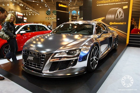  siêu xe audi r8 mạ crôm 