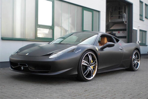  siêu xe ferrari 458 italia độ toàn đen 