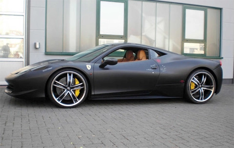  siêu xe ferrari 458 italia độ toàn đen 