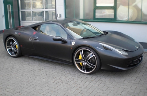  siêu xe ferrari 458 italia độ toàn đen 