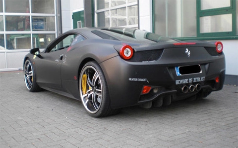  siêu xe ferrari 458 italia độ toàn đen 