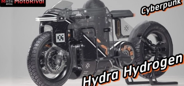 Trình làng khái niệm xe máy hydra hydrog phong cách cyperpunk