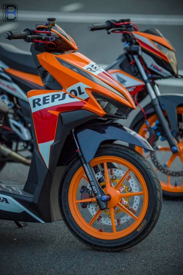 Vario độ siêu khủng với màu áo repsol đi vào lòng người