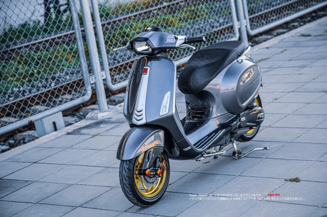 Vespa sprint mê hoặc người xem bằng chú heo nhỏ tựa hạt đậu