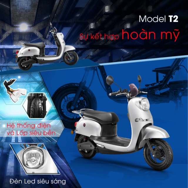 Xe máy điện honda t2 - hàng nhập nguyên chiếc