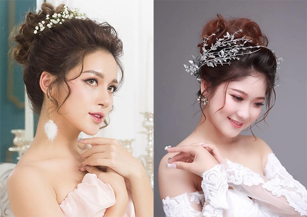 15 kiểu tóc cô dâu đẹp đơn giản sang trọng được ưa chuộng trong ngày cưới