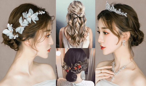 15 kiểu tóc cô dâu đẹp đơn giản sang trọng được ưa chuộng trong ngày cưới