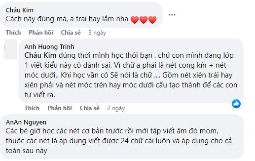 Anh học lớp 1 dạy em cáchviết chữ a đầy thông minh mọi người cô giáo sẽ gạchsai