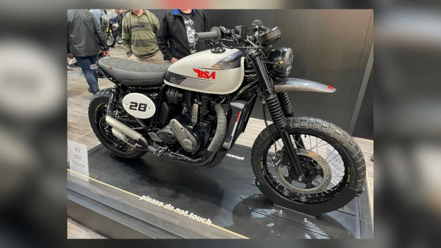 Bsa scrambler concept ra mắt tại motorcycle live show 2022