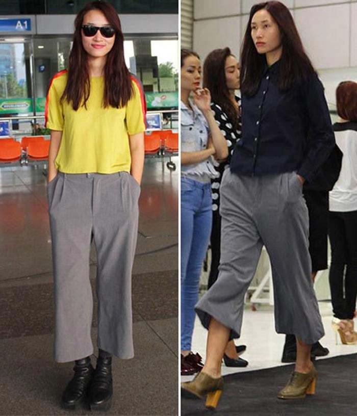 Cao như hồ ngọc hà hoa hậu thùy dung cũng không tránh khỏi xấu vì quần culottes