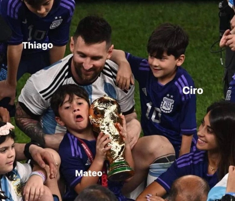 Con trai messi chiếm sóng sau chung kết world cup 2022 vì loạt biểu cảm tấu hề đến từ đội trưởng đội anti-messi