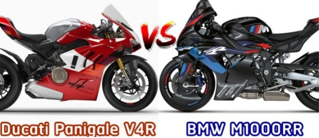 Ducati panigale v4 r 2023 và bmw m1000rr 2023 trên bàn cân thông số