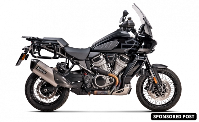 Harley-davidson pan america 1250 được giới thiệu bộ ống xả akrapovic slip-on