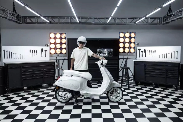 Justin bieber x vespa - cực phẩm vừa lộ diện làm mất màu vespa 946 dior