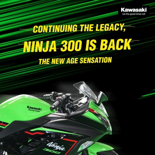 Kawasaki ninja 300 2021 được tiết lộ trước khi ra mắt