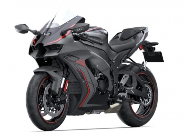 Kawasaki ninja zx-10r 2022 lộ diện phiên bản mới màu xám graphene steel grey