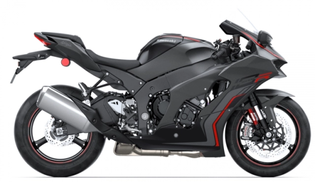 Kawasaki ninja zx-10r 2022 lộ diện phiên bản mới màu xám graphene steel grey