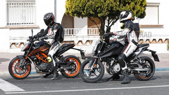 Ktm duke 125 thế hệ mới được phát hiện khi đang thử nghiệm