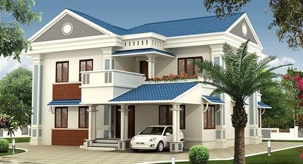 Mẫu nhà 2 tầng mái thái 2019 đơn giản nhưng không kém phần độc đáo