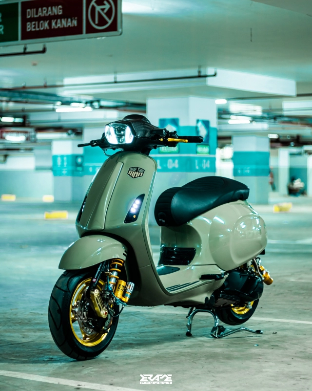 Vespa sprint lột xác thành bản độ kinh điển với diện mạo nhìn là mê