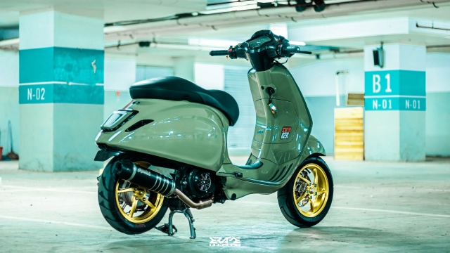 Vespa sprint lột xác thành bản độ kinh điển với diện mạo nhìn là mê