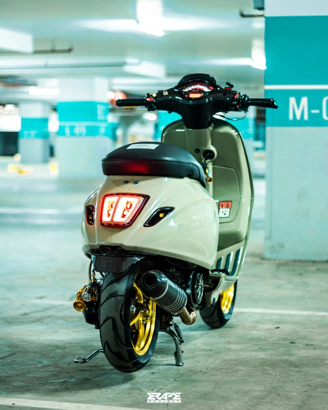 Vespa sprint lột xác thành bản độ kinh điển với diện mạo nhìn là mê