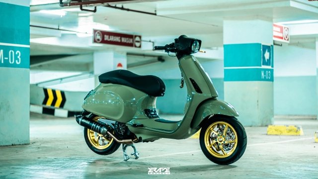 Vespa sprint lột xác thành bản độ kinh điển với diện mạo nhìn là mê