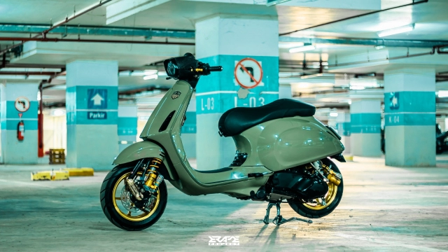 Vespa sprint lột xác thành bản độ kinh điển với diện mạo nhìn là mê