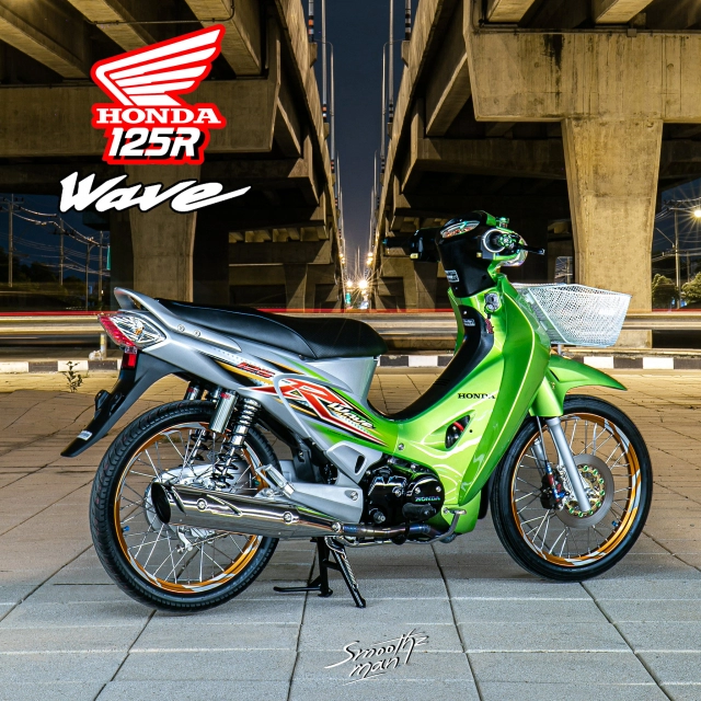 Wave 125 xanh con két độ đẹp như siêu xe