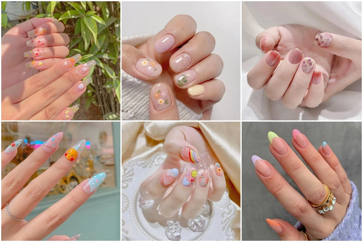 100 mẫu nail nhẹ nhàng đi học phù hợp với nữ sinh