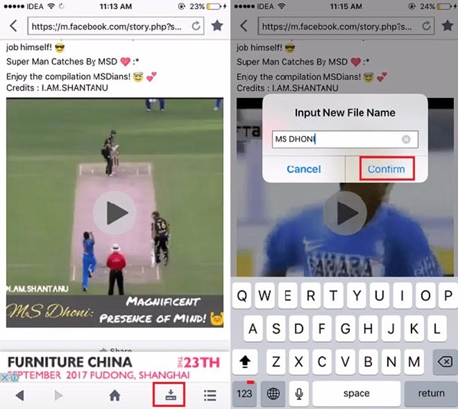 2 ứng dụng giúp tải nhanh video facebook về iphone ipad