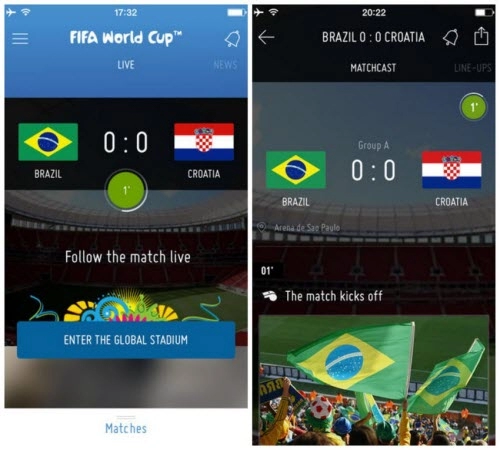 6 ứng dụng hay và miễn phí dành cho world cup 2014