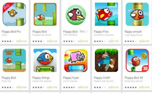 80 game nhái flappy bird có chứa mã độc