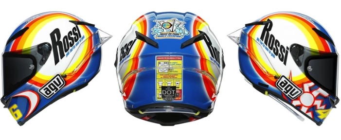 Agv pista gp rr 2020 ra mắt lấy ý tưởng từ mẫu winter test 2005 của rossi