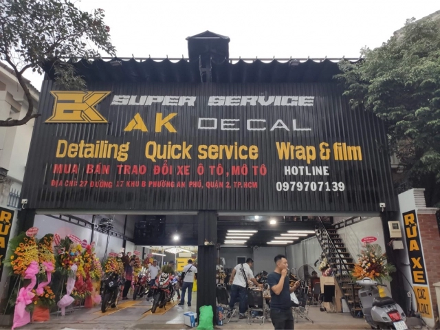 Ak decal khai trương trụ sở mới tại quận 2 - tphcm