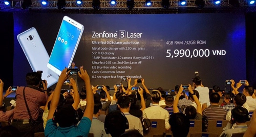 Asus trình làng zenfone 3 laser và zenfone 3 max giá mềm