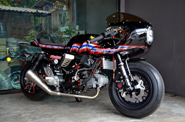 Bản độ monkey 125 phá hình toàn diện theo phong cách cafe racer