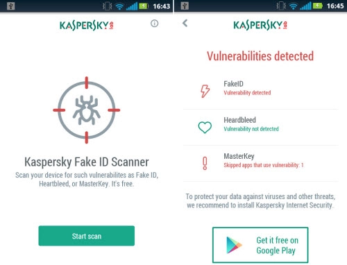 Bảo vệ an toàn cho android với fake id scanner