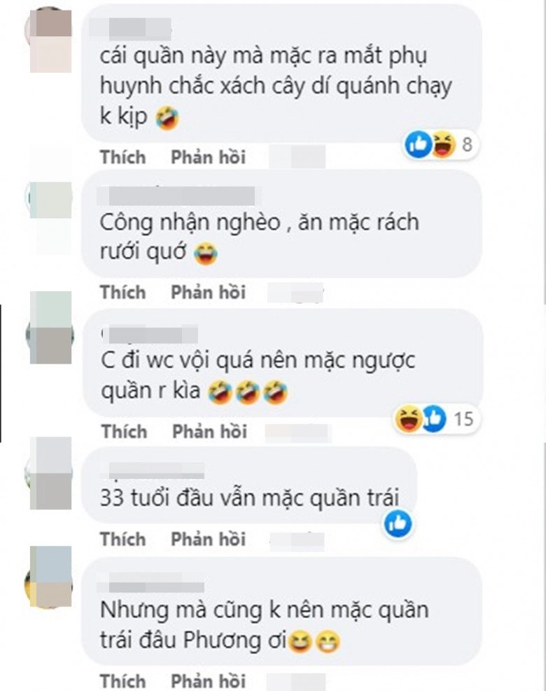 Bích phương lăng xê quần mặc trái xuống phố liền bị cả facebook nhắc nhở